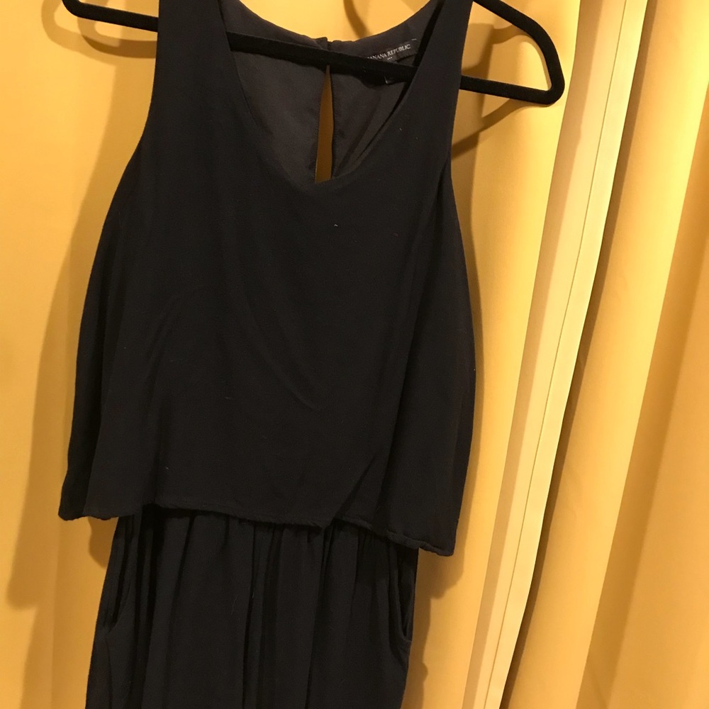 Banana Republic Black Short romper w/ pockets!